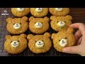 Easy Oatmeal Teddy Bear Cookie Recipe :: Oatmeal Recipe