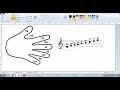 Video Aula 1 - Aprenda Notas Musicais usando as mãos