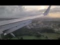 Ryanair B738 approach & landing at Oporto (runway 35)