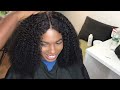 Very Detailed Kinky curly closure hair bundles sew-in install, Looks natural | youthbeauty hair
