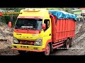 Fuso Dare to Try to Pull the Hino While the Small Truck is Fighting Strongly