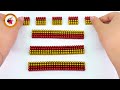 Magnet Challenge - How To Make Backhoe Loaders From Magnetic Balls ASMR
