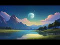 【AI生成動画】 湖と山と月 / 【AI-generated video】 lake, mountain and moon