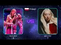 Eurovision Battle - JESC 2023 vs ESC 2024