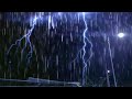 Heavy rain and Thunder storm Ambience to sleep, Sleep instantly and relieve stress with sound rain