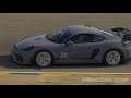 Porsche Cayman 718 GT4 Practice at Sonoma Raceway