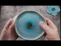 #2009 Resin Larimar Effect In Brand NEW  Coaster Mold Design