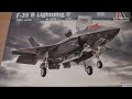 A look at the Italeri F-35B Lightning II it in 1:72 scale