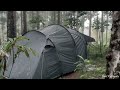 NOT SOLO CAMPING IN HEAVY RAIN IN GIANT TENT || EATING DURIAN FROM LOCAL RESIDENTS' GARDEN