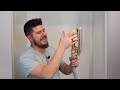 Simple DIY closet organizer and wall repair // How to on a budget