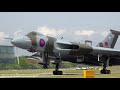 4K | British Vulcan bomber air display at Farnborough Airshow 2014