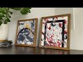 Acrylic and Gold Leaf Painting // DIY Art