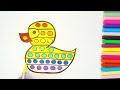How to draw🖌 POP IT DUCK🐤 step by step💥.Easy &beautiful drawing and coloring💛.