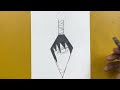 Easy to draw || how to draw sasuke in kunai weapon step-by-step