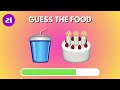 Can You Guess the Food by only 2 Emojis! 🍔| Food and Drink