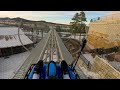 Canyon Coaster Mountain Coaster POV Williams Arizona  ROLLERCOASTER IN THE SNOW!