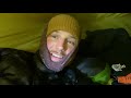 Freezing Solo Winter Munro Summit Wild Camp | Arrochar Alps | Hilleberg Akto