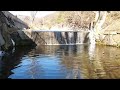 It's a video of the water sound of a small waterfall
