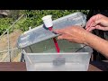 How to Make Hummingbird Endless Water Fountain 'Slow Flow' Bubbler 1st EVER Bird Bath Solar Powered