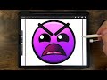 Drawing 1-36 LVL GEOMETRY DASH Difficulty Faces / How to color GEOMETRY DASH