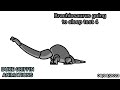 Test animation 4 (Brachiosaurus going to sleep)