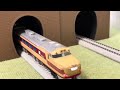 C62牽引旧型客車＆キハ80系気動車特急 トンネルのあるレイアウト走行シーン【16番ゲージ(HOゲージ)鉄道模型】ho scale train model #hoゲージ  #鉄道模型 #蒸気機関車