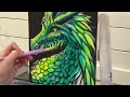 Acrylic Painting of A DRAGON 🐉 TIME- LAPSE