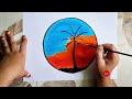 Sunset Scenery with Oil Pastel for beginners - Step by Step