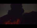 Volcanic Lightning of Sakurajima volcano.　桜島、火山雷発生。
