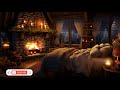 Winter Cabin Ambience: Relaxing Cozy Fireplace Sounds for Relaxation/Sleep/Study