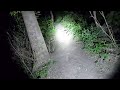 Fenix TK20R V2.0 Flashlight Video 4 - Longer range across a field and medium range on path + woods
