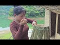 Catch fish on a large hydroelectric lake, how to weave bamboo baskets and fish traps