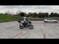 motosiklet kapalı alan çalışmaları (motorcycle slow speed practices)