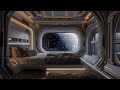 Cosmic Lullaby: Drift Away to Sleep Amidst the Soothing Sounds of a Spaceship