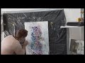 Vignette - creating an abstract painting 100 x 50cm