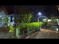 Real Calm Rain Sounds for Sleep | Calm Night Rain Sounds from The Front of a House for Sleep Soundly