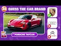 Guess The Car Brand By Car 🚗 Famous Car Logo Quiz