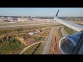 Airbus A321-200 landing in Atlanta on a beautiful afternoon