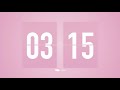 15 Min Countdown Flip Clock Timer / Simple Beeps 🌸🔔