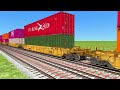 9 RAILGADI CROSSING AT DAIMOND🚔 RAILROAD TRACKS RISKY RAILROAD TRICKS/train world4