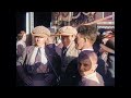 Festivities in the Dutch village of Grou in Friesland in 1923 in color! [A.I. enhanced & colorized]