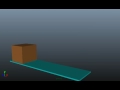 3D ball bounce on box (animation test)