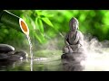 Bamboo water fountain healing music BGM Relaxing Music - Calm Piano Music, Sleep Music, Water