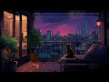 Lofi Cat With Beautiful Stars 🎶 Lofi Chill Night ~ chill beats to relax/study to