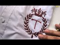 Embroidery Like a Machine/ Men's Kurta Embroidery Design/ Hand Embroidery on Kurta