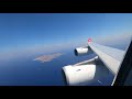 Edelweiss Air Airbus A340-300 HB-JME  Full Flight WK349 Heraklion-Zurich