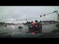 Grand Forks ND drivecam, Wheel missing and fireworks in the road