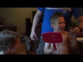 Noah gets a hair cut