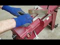 Harbor Freight Band Saw  -  Part 5  -  Cut 3 inch Stock at 45 degrees / Saw Clamp Mod