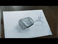 How to draw realistic 3d glass by Aditee Creations